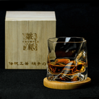 Kairo Glassworks Håndværker Edo Kiriko Whisky Krøllet Glas