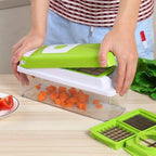 SlicePro 12-In-1 Veggie Cutter For Safe Quick Prep And Easy Chopping