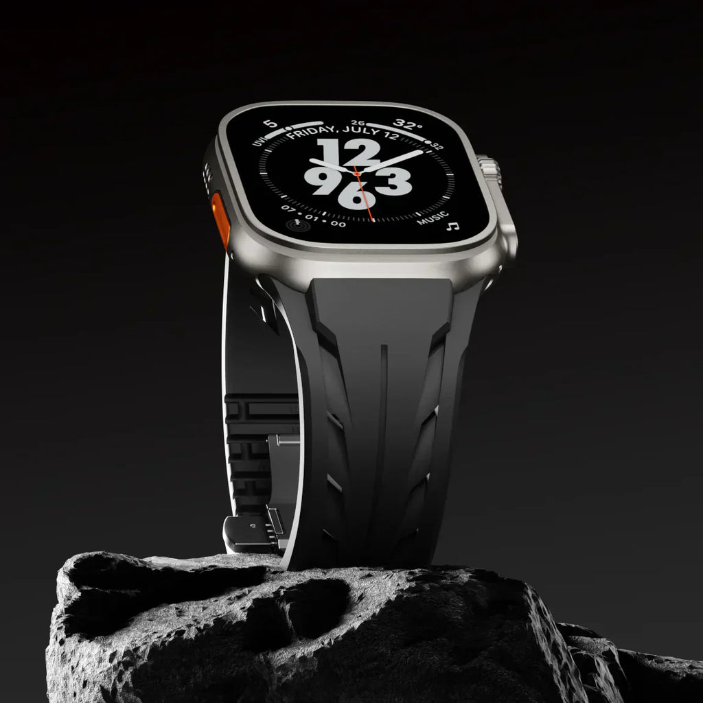 Pulseira de Borracha Liora FKM com Fivela Borboleta para Apple Watch