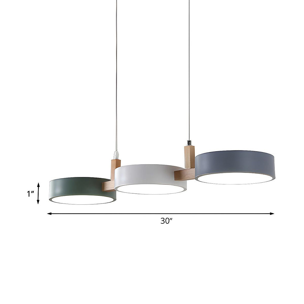 Luminária de Teto Nordic Flush com Múltiplas Cabeças para Cozinhas e Salas de Jantar