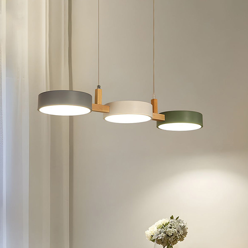 Luminária de Teto Nordic Flush com Múltiplas Cabeças para Cozinhas e Salas de Jantar