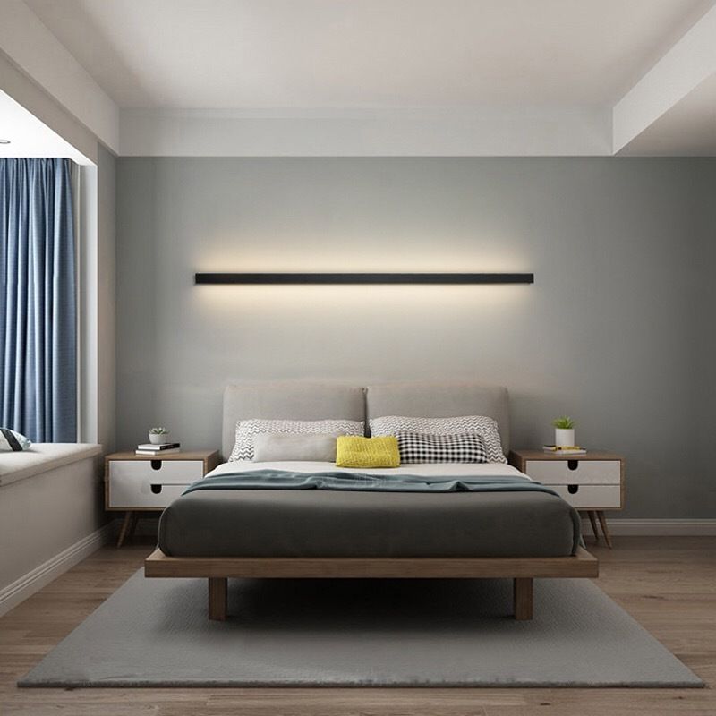Lineaire LED-wandlamp voor efficiënte woningen en moderne interieurs