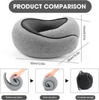 Ergonomický cestovní polštář na krk z paměťové pěny pro lety a cesty autem