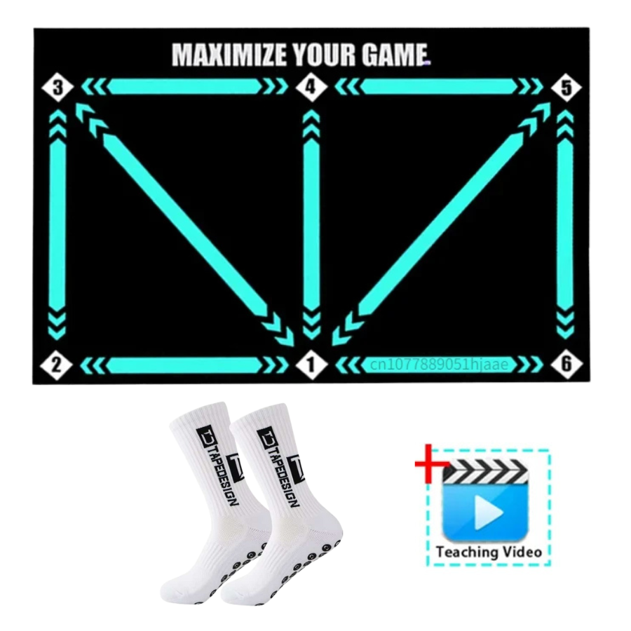 Football Pro Training Mat For Home Practice With Drill Videos