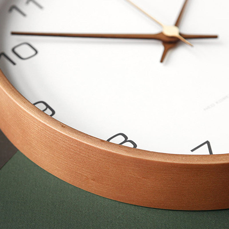 TimberGlow Wooden Wall Clock For Living Room Decor