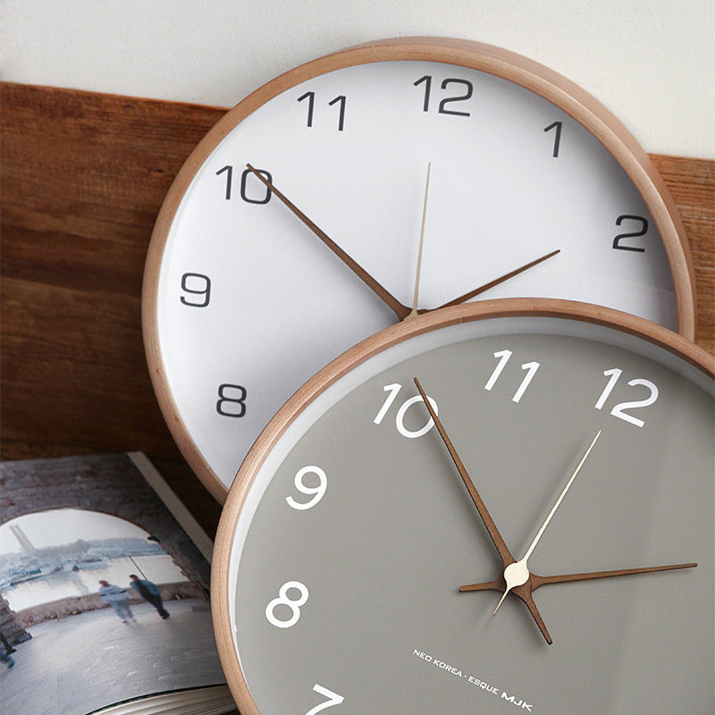 TimberGlow Wooden Wall Clock For Living Room Decor