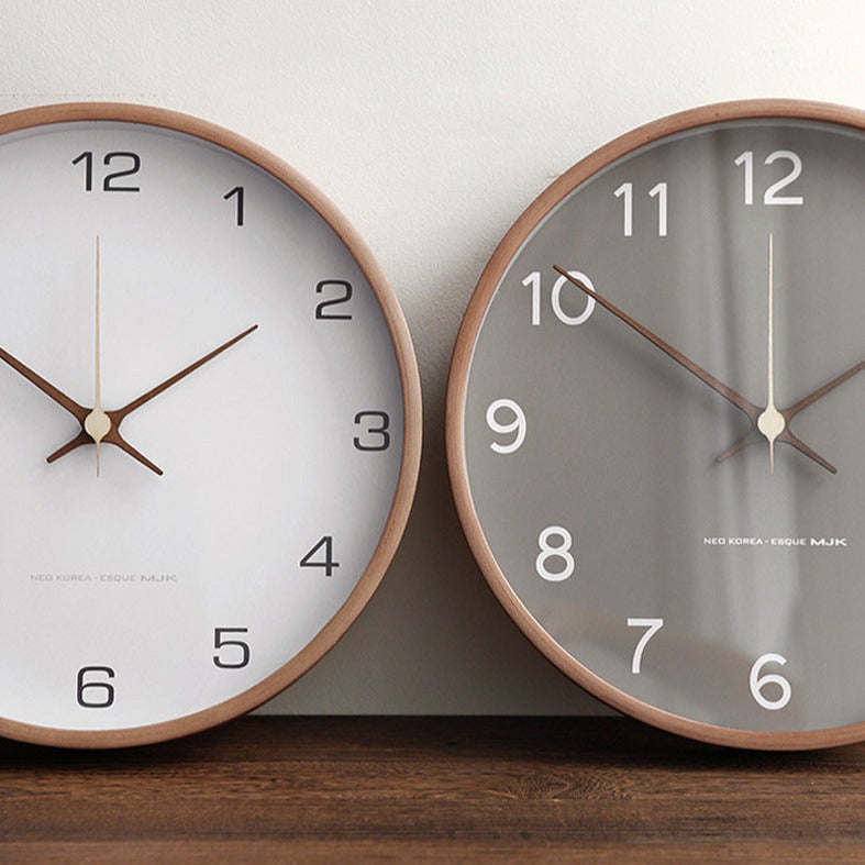 TimberGlow Wooden Wall Clock For Living Room Decor
