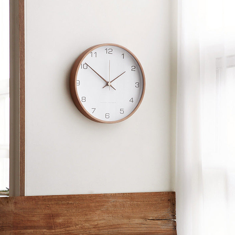 TimberGlow Wooden Wall Clock For Living Room Decor