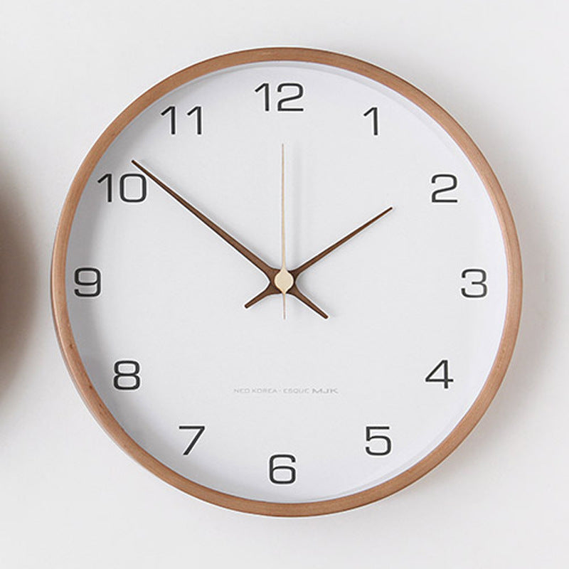 TimberGlow Wooden Wall Clock For Living Room Decor