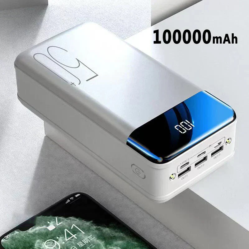 VexaCharge Ultra 100000mAh Powerbank mit Schnellladetechnologie