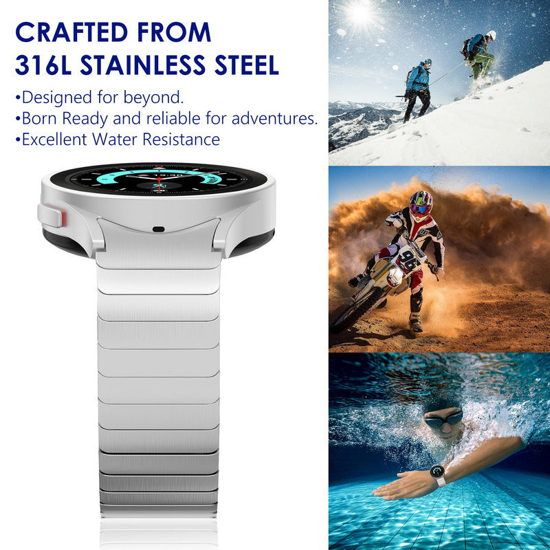 Bransoleta ze stali nierdzewnej z zapięciem motylkowym do Samsung Galaxy Watch 4 5 6 7 Pro