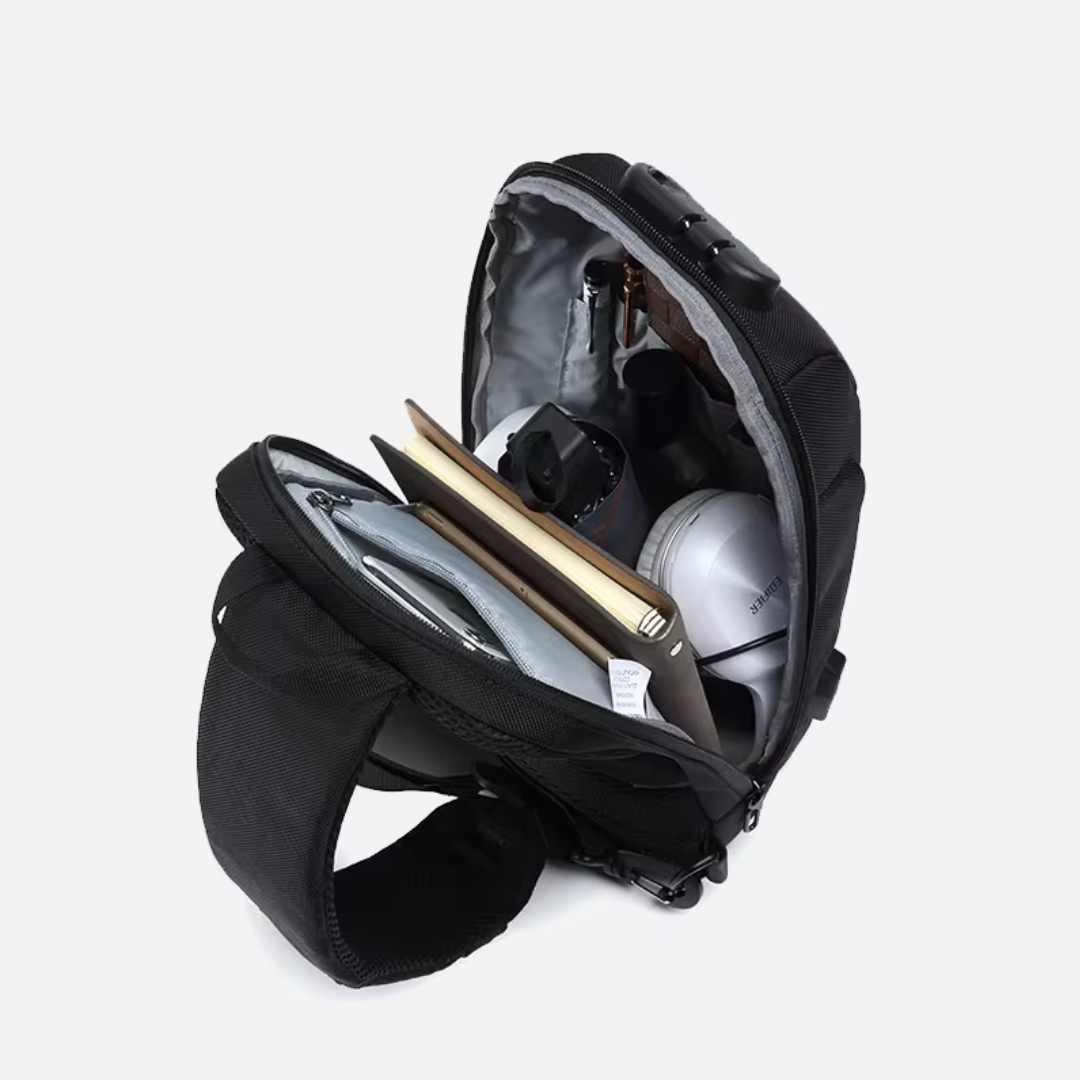 Cortina USB Charging Crossbody Bag With Anti-Theft For Travel Security