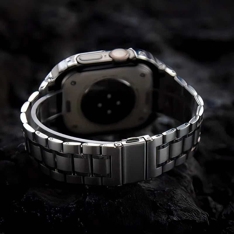Avelon příslušenství pro Apple Watch s nerezovým pouzdrem a ocelovým páskem