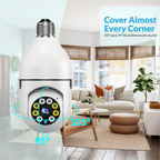 Outdoor WiFi Camera Inside A Light Bulb With Motion Detection