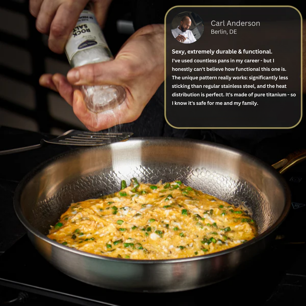 NovaTi No-Coating Frying Pan With Titanium Interior Nonstick