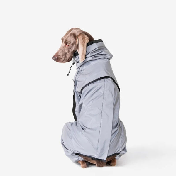 Casaco Impermeável Refletor BarkDry para Cão do Reino Unido com Pernas