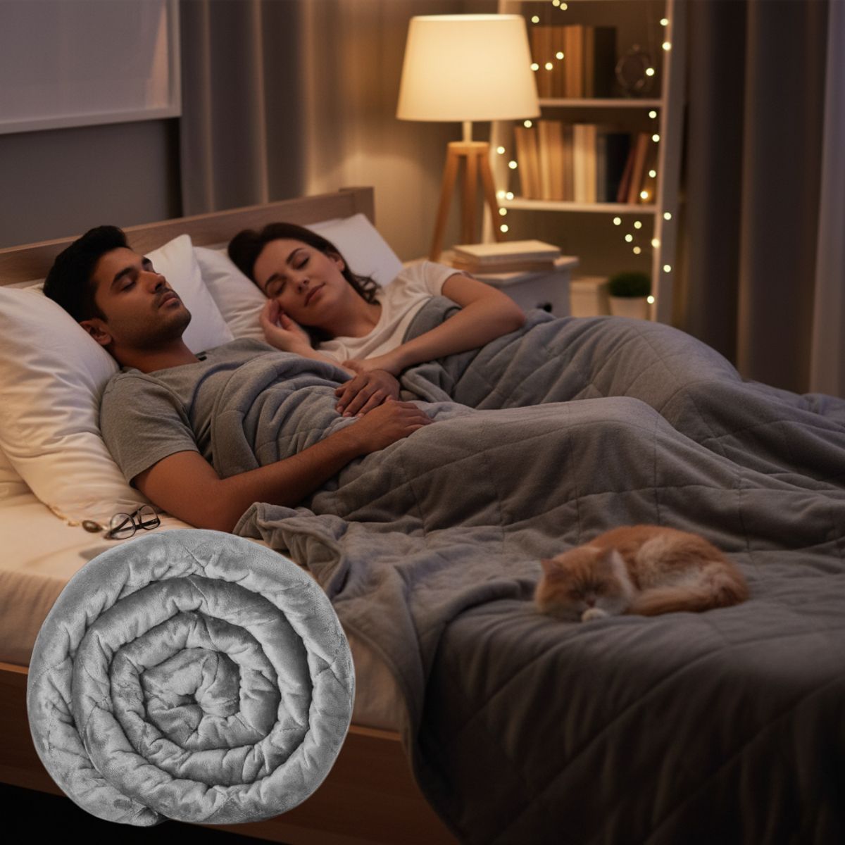 Coperta Ponderata CalmNest con Perline di Vetro 3 5 7 Kg Per Tutte le Età