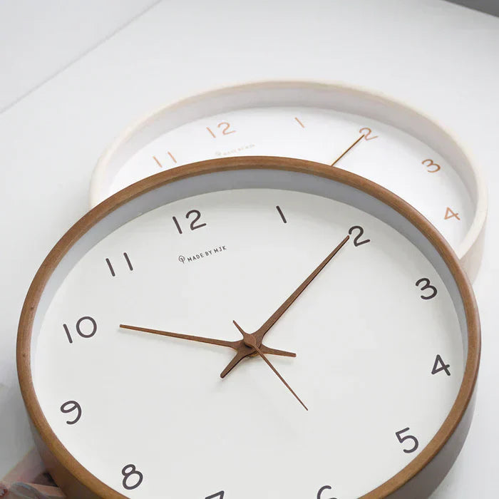 Orologio in legno massiccio Luxwood con movimento silenzioso per ogni ambiente