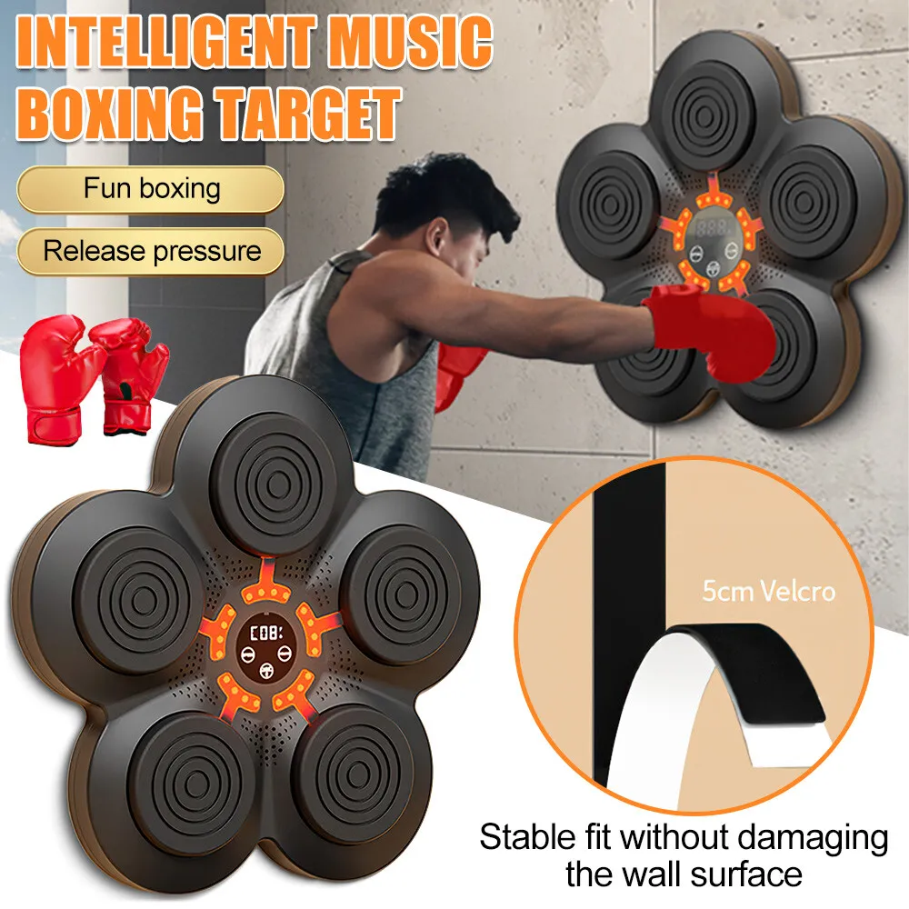 NovaStrike Wall Mounted Boxing System With Music And Gloves