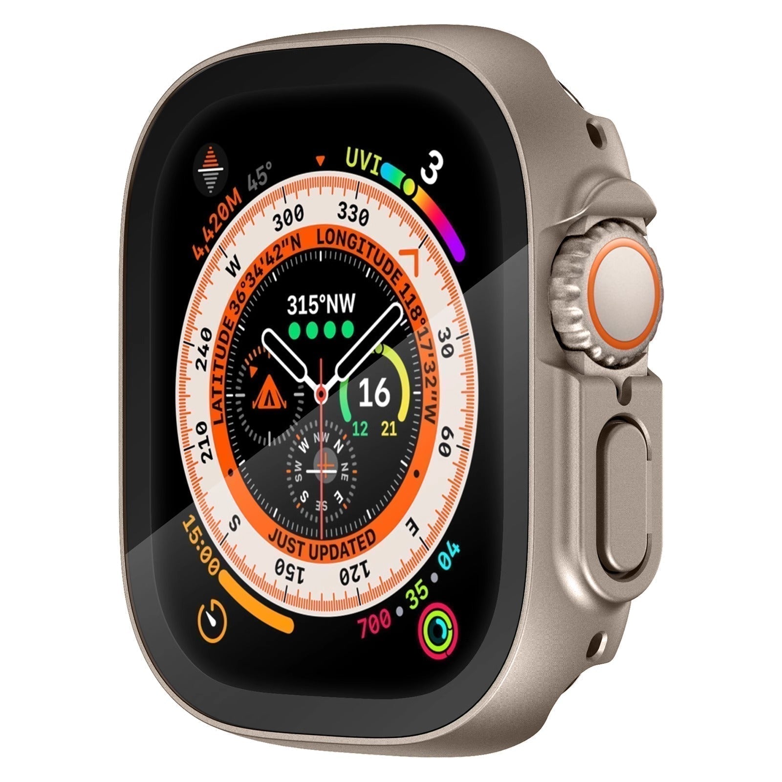 NovaGuard Apple Watch Case With Crystal Clear Screen Shield