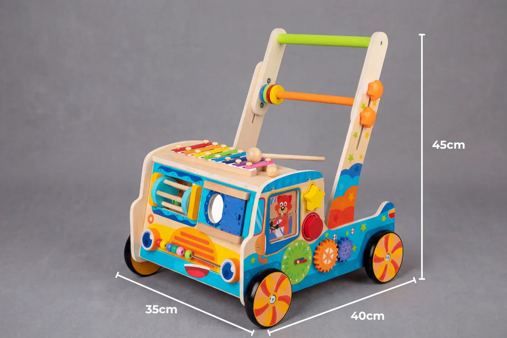Musical Wooden Baby Walker Truck with Xylophone