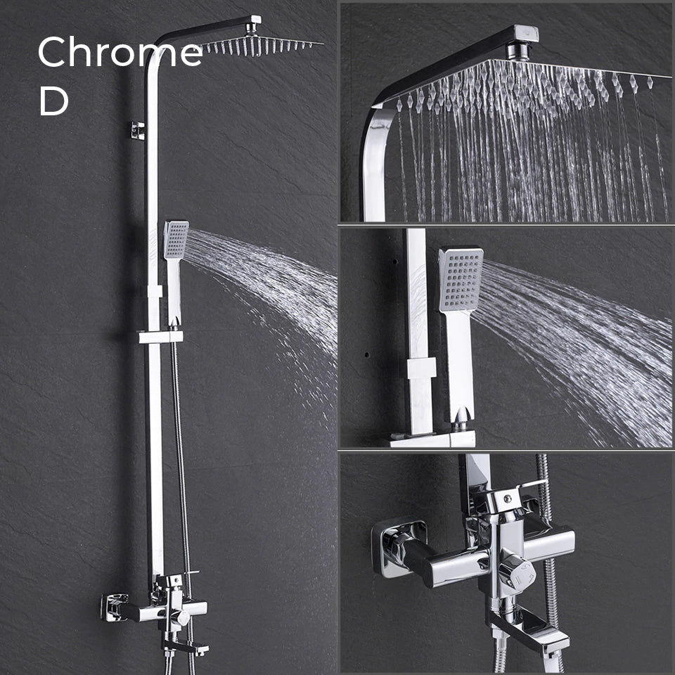 Nyra Dual Mixer Shower System With Handheld Rain Spray