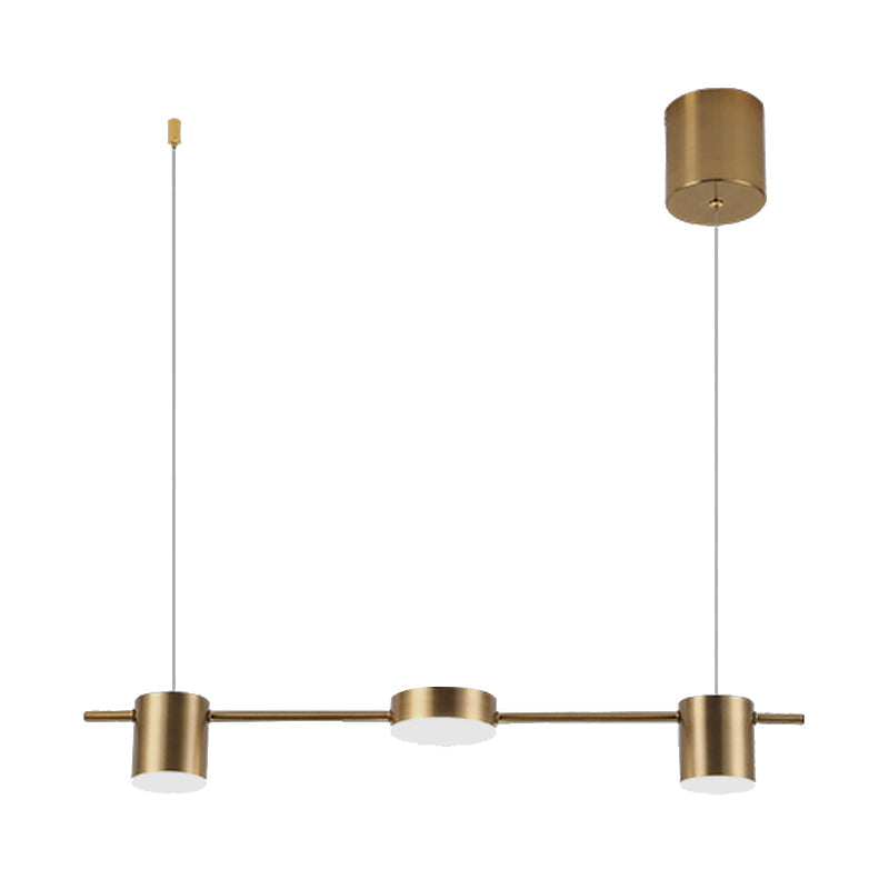 Lyria Trommel-Pendelleuchte, Licht in Schwarz-Gold-Finish, 3 bis 5 Lichter