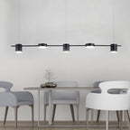 Lyria Trommel-Pendelleuchte, Licht in Schwarz-Gold-Finish, 3 bis 5 Lichter
