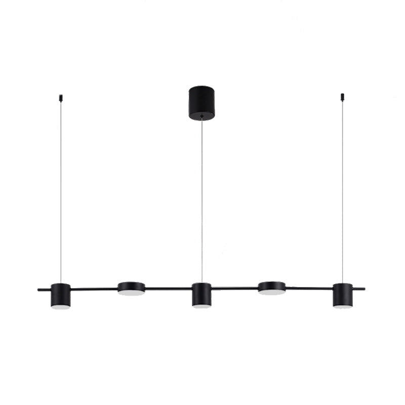 Lyria Trommel-Pendelleuchte, Licht in Schwarz-Gold-Finish, 3 bis 5 Lichter
