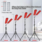 1H Dual Head Red Light Stand For Home Use And Wellness
