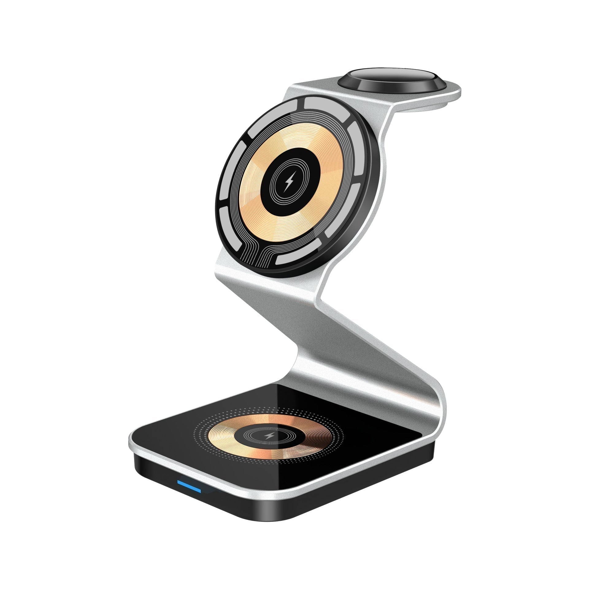 Three-In-One Wireless Charger By MagnaVolt With Magnetic Fast-Charging
