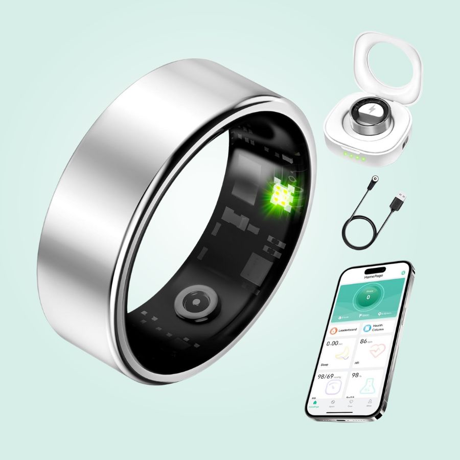 Smart prsten Pro wellness tracker pro spánek, stres a přehled o energii