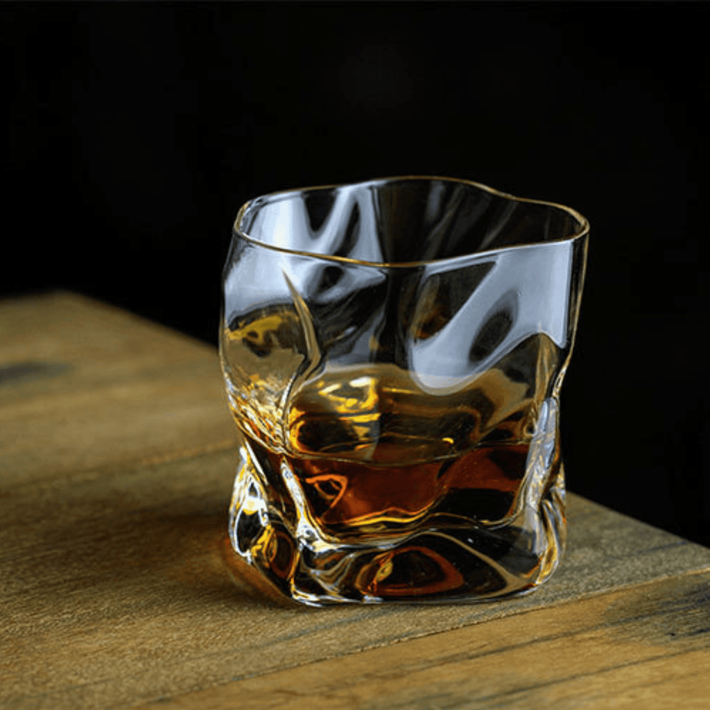 Kairo Glassworks Håndværker Edo Kiriko Whisky Krøllet Glas