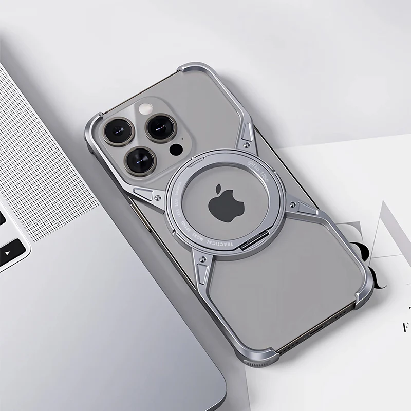Avelon Air Cushion Case With Magnetic Pivot And 360 Degree Ring Stand