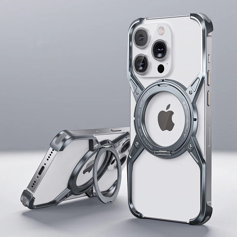 Avelon Air Cushion Case With Magnetic Pivot And 360 Degree Ring Stand