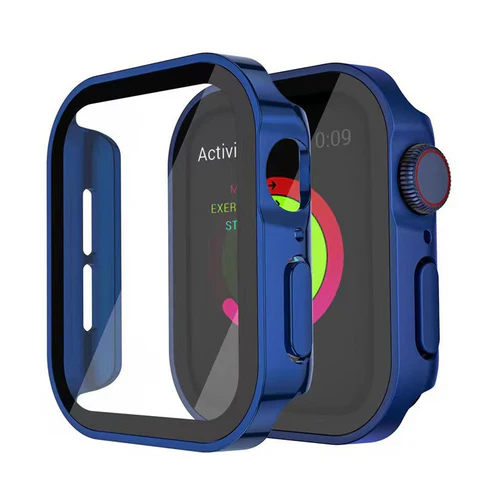 Apple Watch-etui med hærdet glas og rhinsten-detaljer