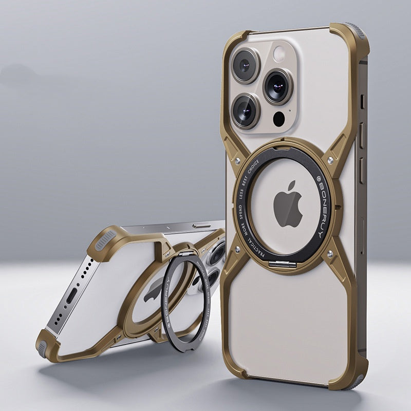 Avelon Air Cushion Case With Magnetic Pivot And 360 Degree Ring Stand