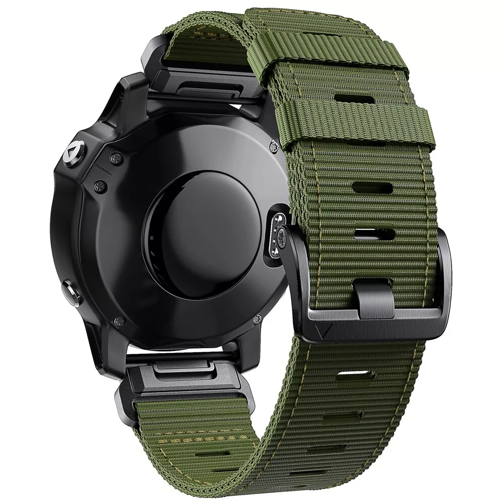 Brățară tactică din nailon Rivaro pentru seria Garmin Fenix 5, 5X Plus, 6X, 6 Pro, 7, 7X, 8
