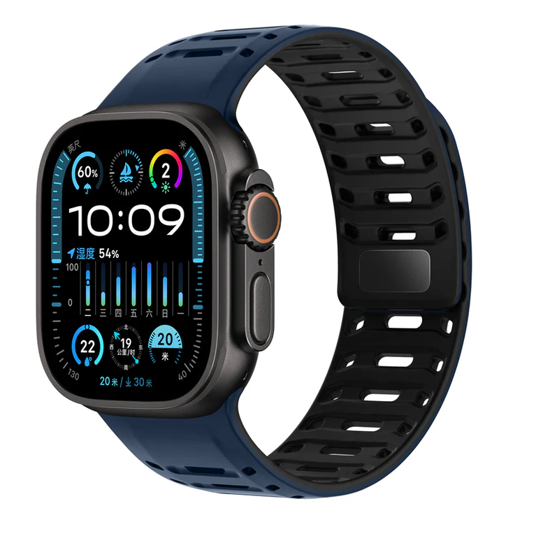 Apple Watch 硅胶表带，全天舒适，日常佩戴