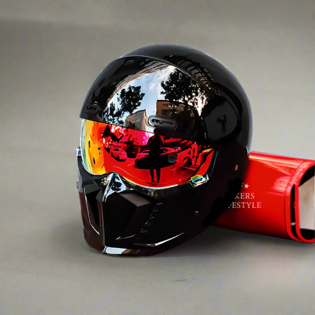 Casco Pilota Retrò con Visiera Antiappannamento per Motociclisti Ovunque
