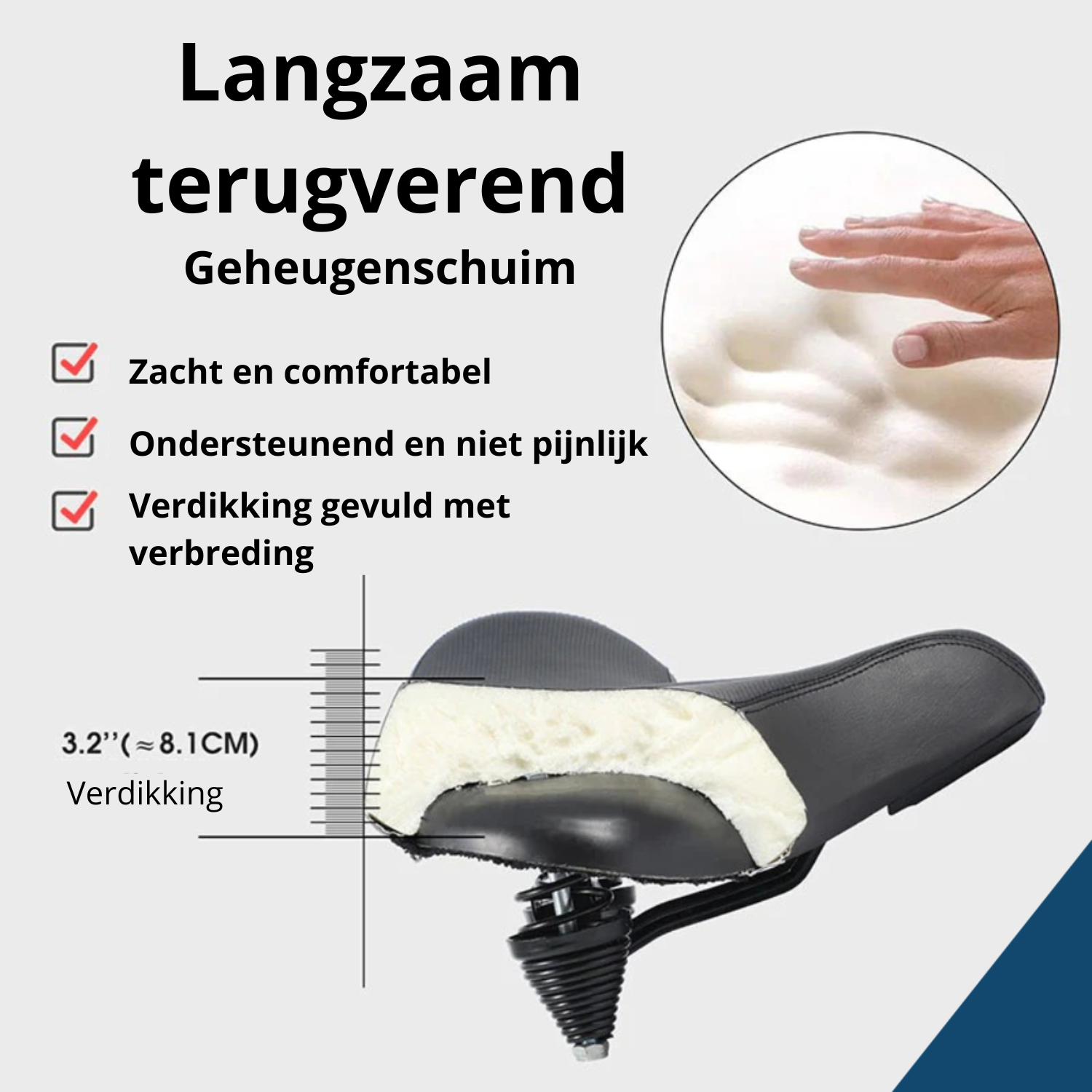 Orion Ergonomischer Gel-Sattel für schmerzfreie Fahrten bei langen Sessions