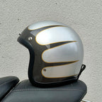 Casco Moto Retrò VesperRyder, Stile Senza Tempo, Certificato ECE E DOT