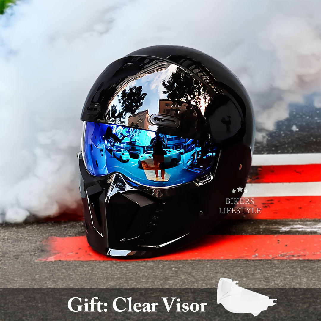 Casco Pilota Retrò con Visiera Antiappannamento per Motociclisti Ovunque