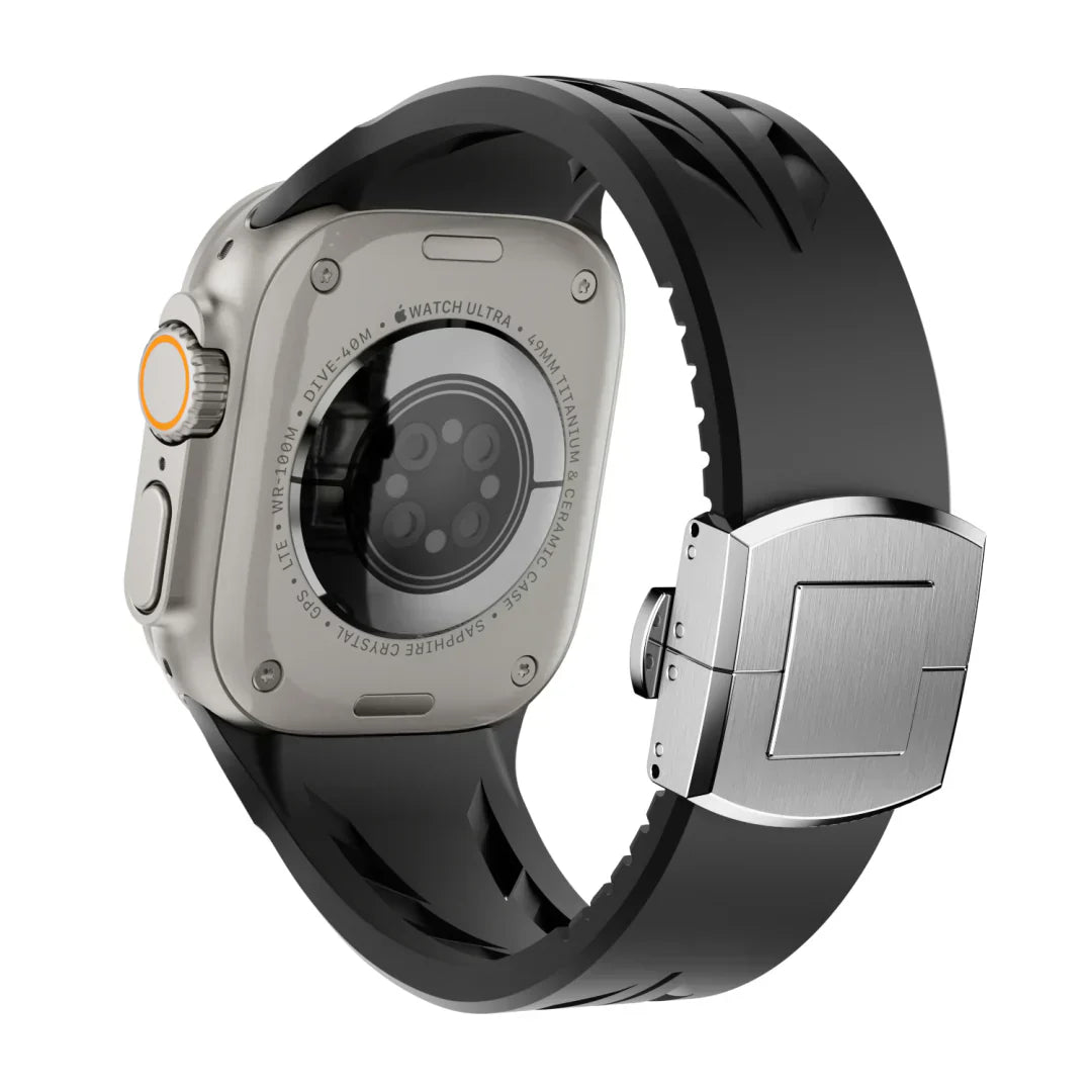Pulseira de Borracha Liora FKM com Fivela Borboleta para Apple Watch