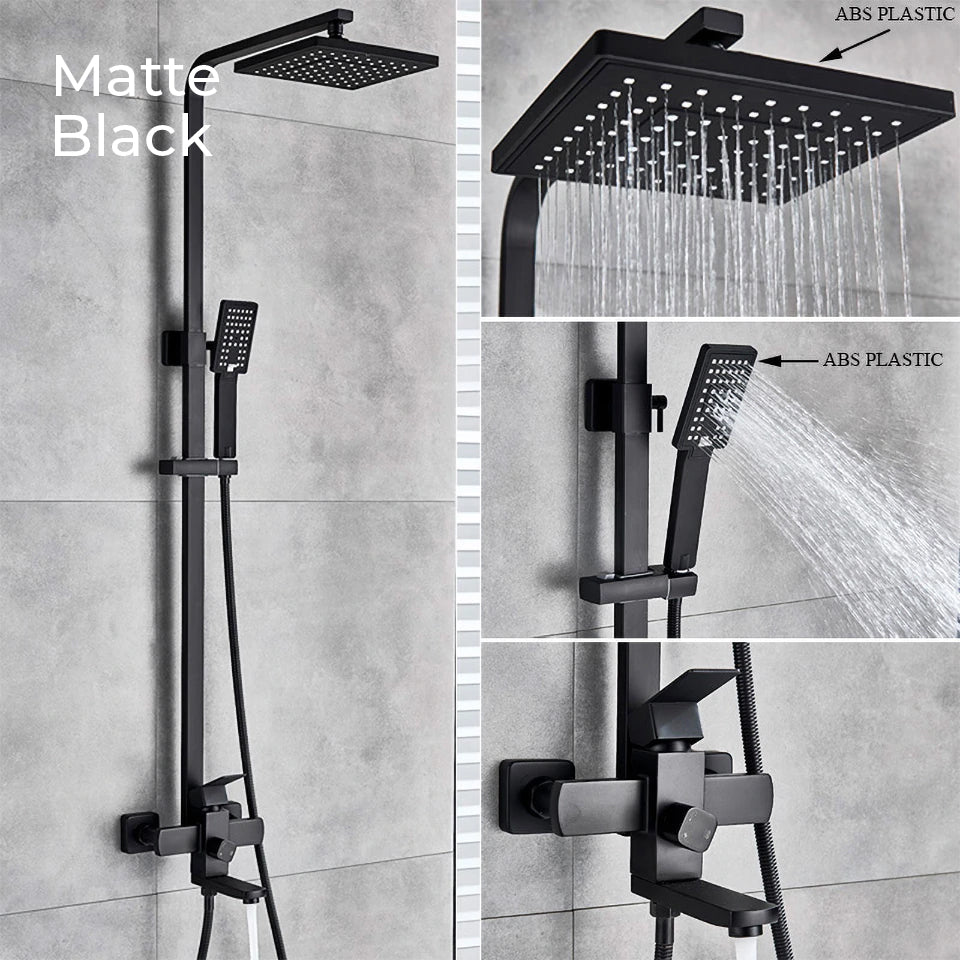 Nyra Dual Mixer Shower System With Handheld Rain Spray