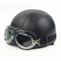 Harley Riders Vintage Gloss Half Helmet With Quick-Release Buckle