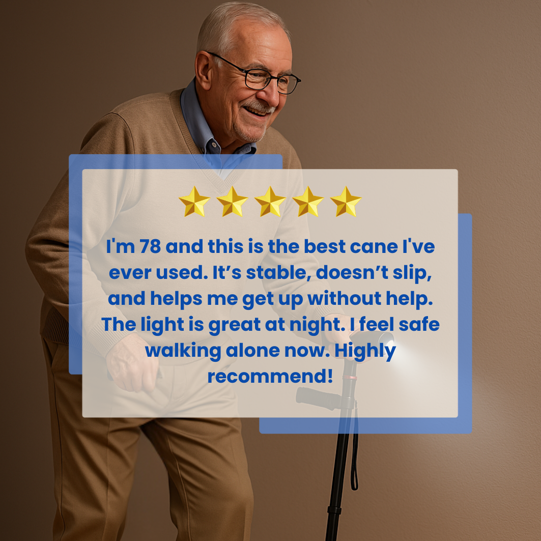 StrideMate Lightweight Cane for Easy Balance and Senior Support