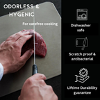 Alera Titanium Cutting Board With Nonporous Surface For Everyday Kitchen Use