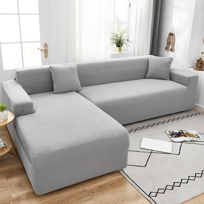 Elastic Sofa Slipcover Anti Slip Backing Washable Fits 1 To 3 Seat Couches