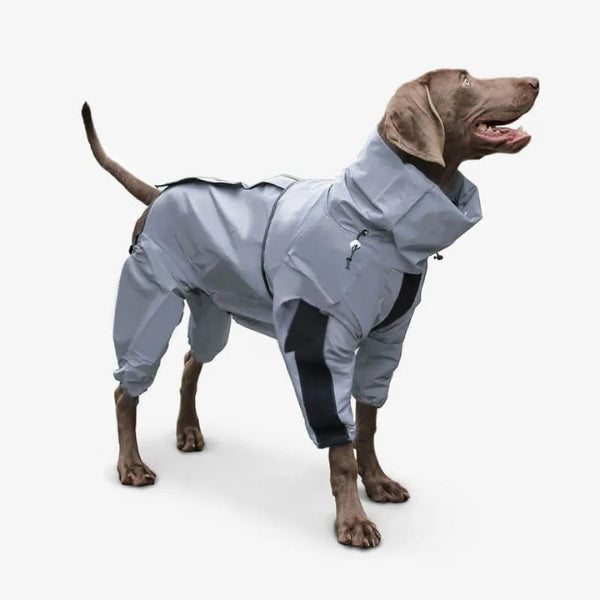 Casaco Impermeável Refletor BarkDry para Cão do Reino Unido com Pernas